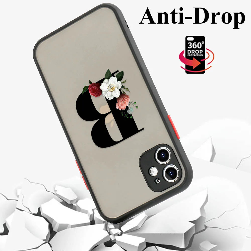 Samsung Galaxy  S22 S21 Ultra Case Flower Letter Case