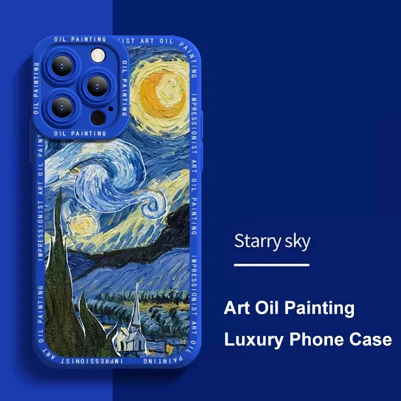 iPhone 15 14 Luxury Art Silicone Case