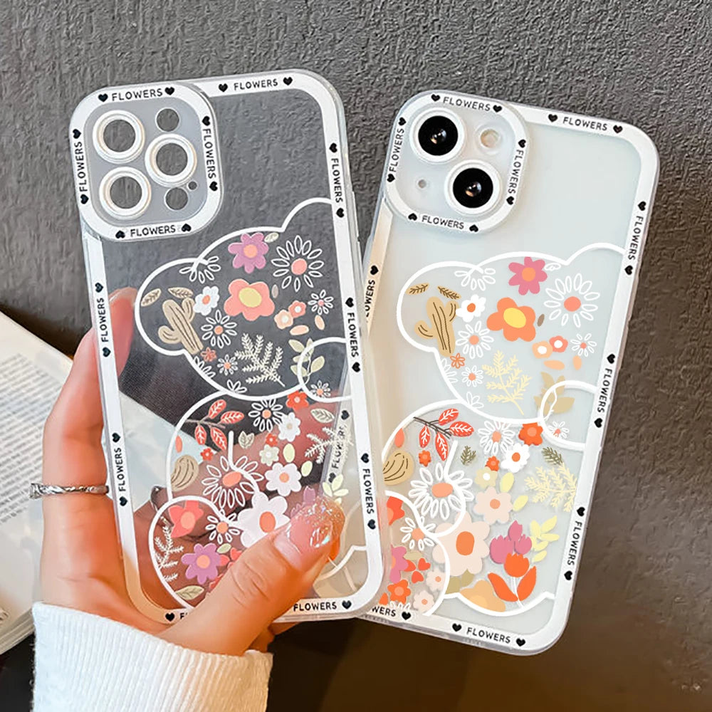 iPhone 15 14 Daisy Flowers Phone Case