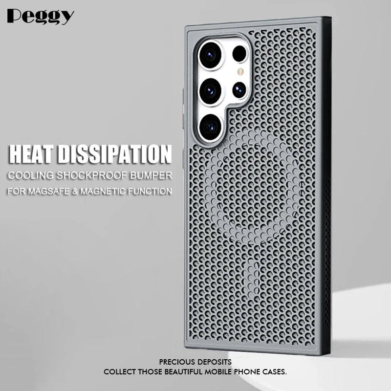 Samsung Galaxy S24 S23 S22 Magnetic Heat Dissipation Case