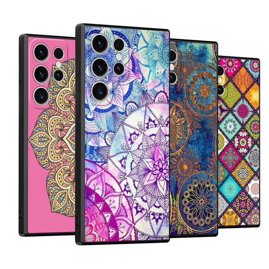 Samsung Galaxy S24 S23 S22 S21 S20 Mandala Luxury Case