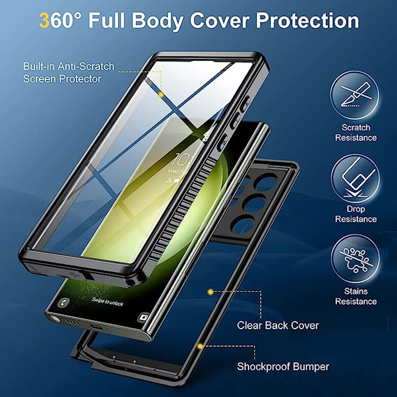 Samsung Galaxy A32 A42 A52 IP68 360 Waterproof Case