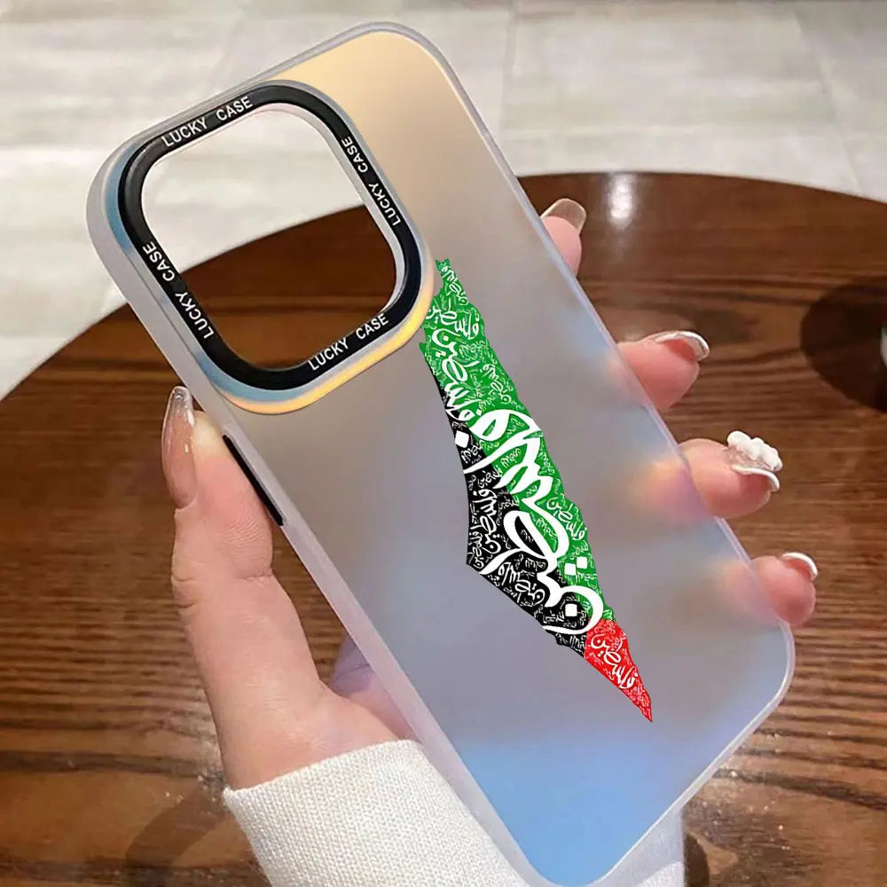 iPhone 15 14 Palestine Flag Map Case