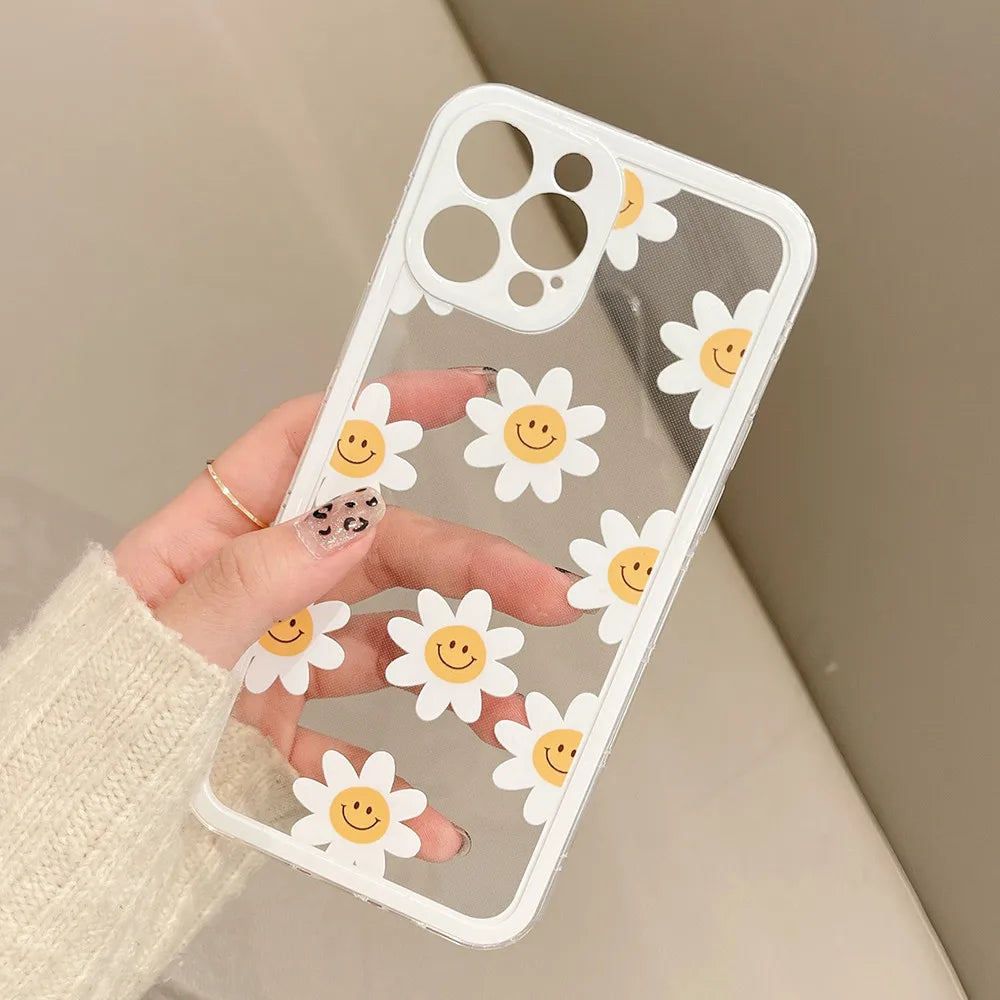 iPhone 15 14 Daisy Flowers Phone Case