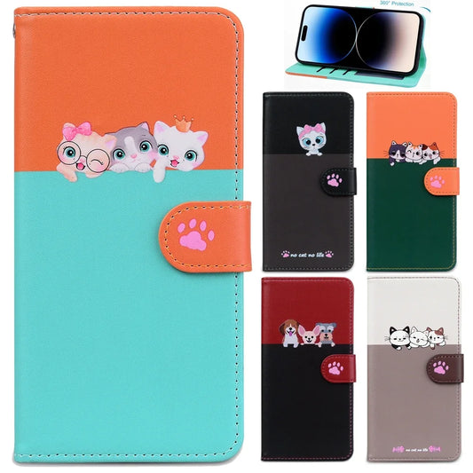 Samsung Galaxy S24 S23 S22 S21 S20 PU Leather Case