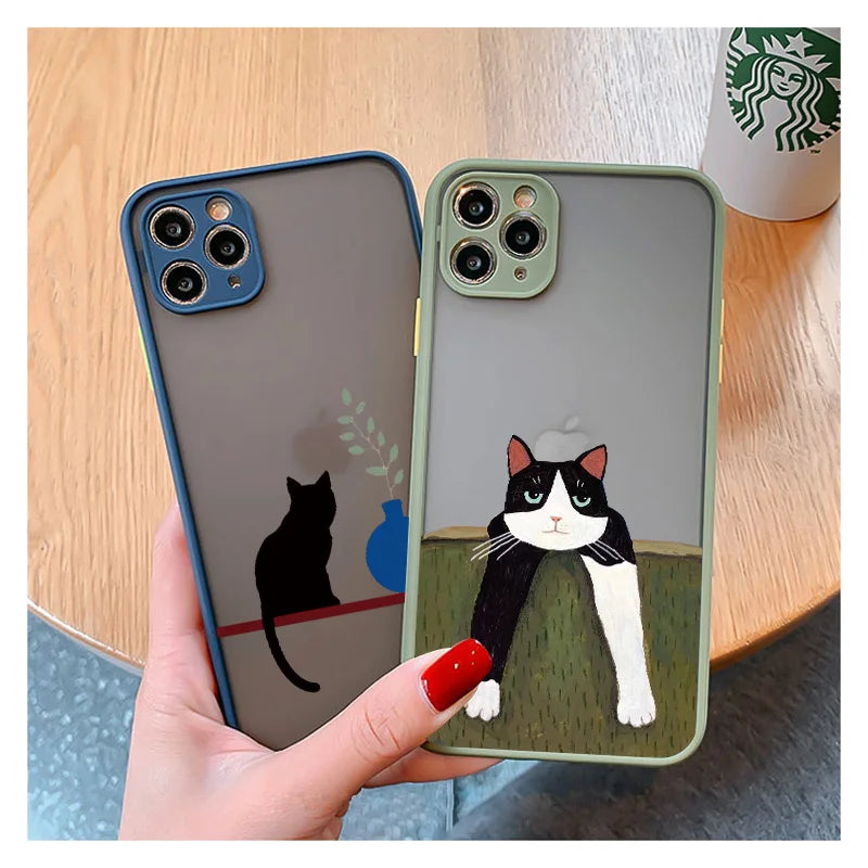 iPhone 15 14 13 Various Style Cat Case