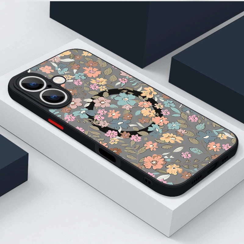 Flower Phone Case For iPhone 16 15 14 Pro Max