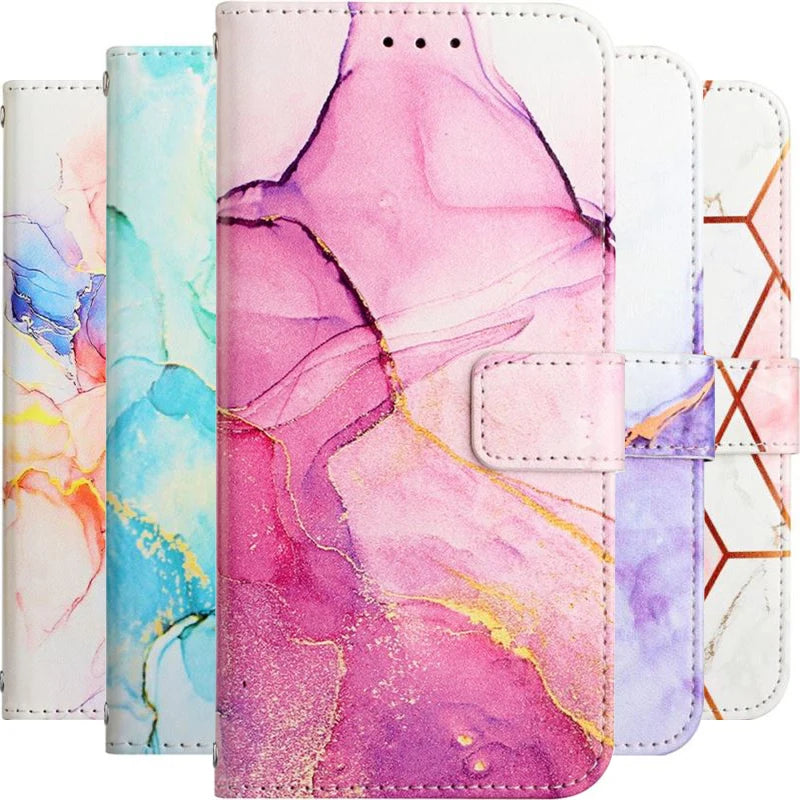 iPhone 15 14 13 12 11 Leather Flip Case