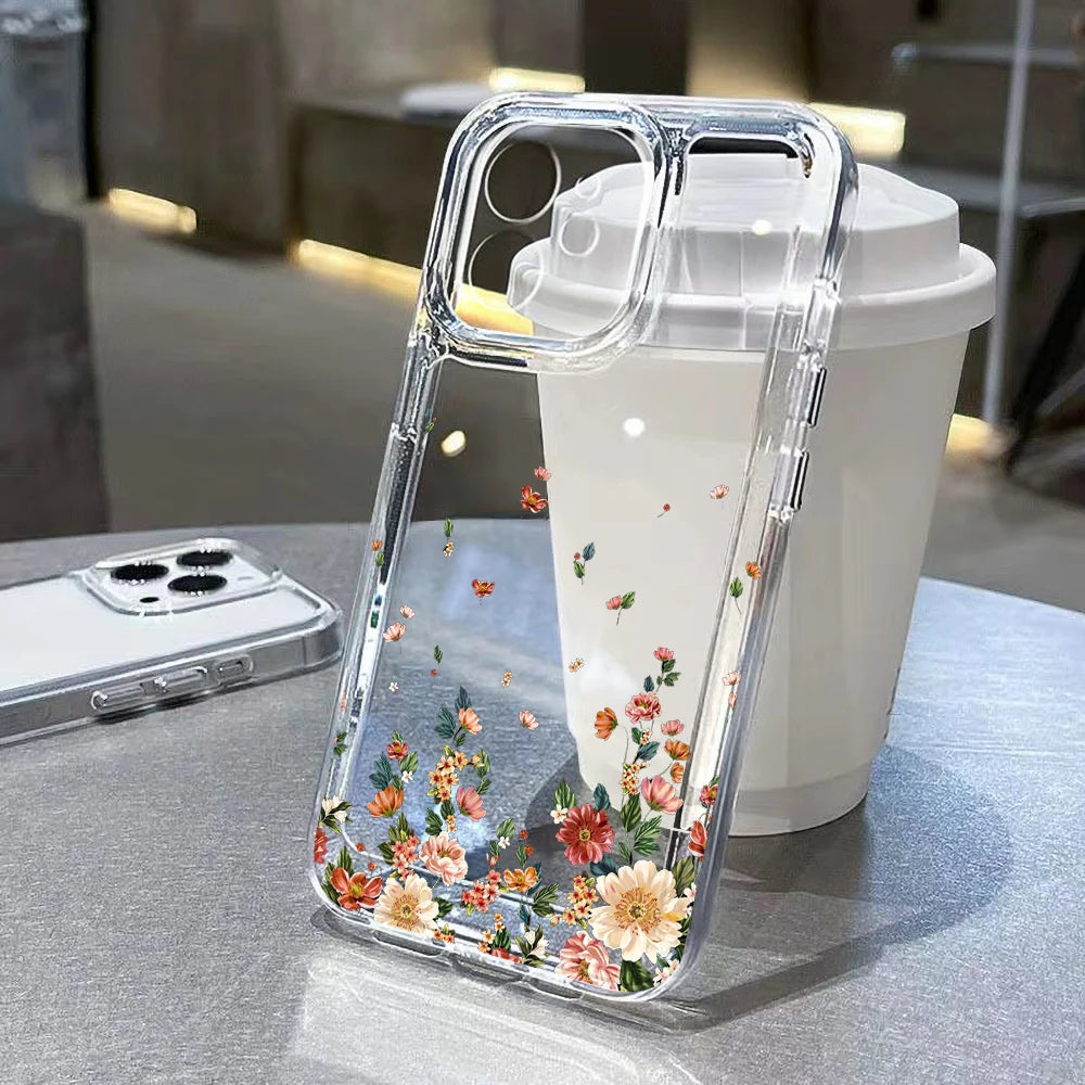 Flower Phone Case For iPhone 17 16 15