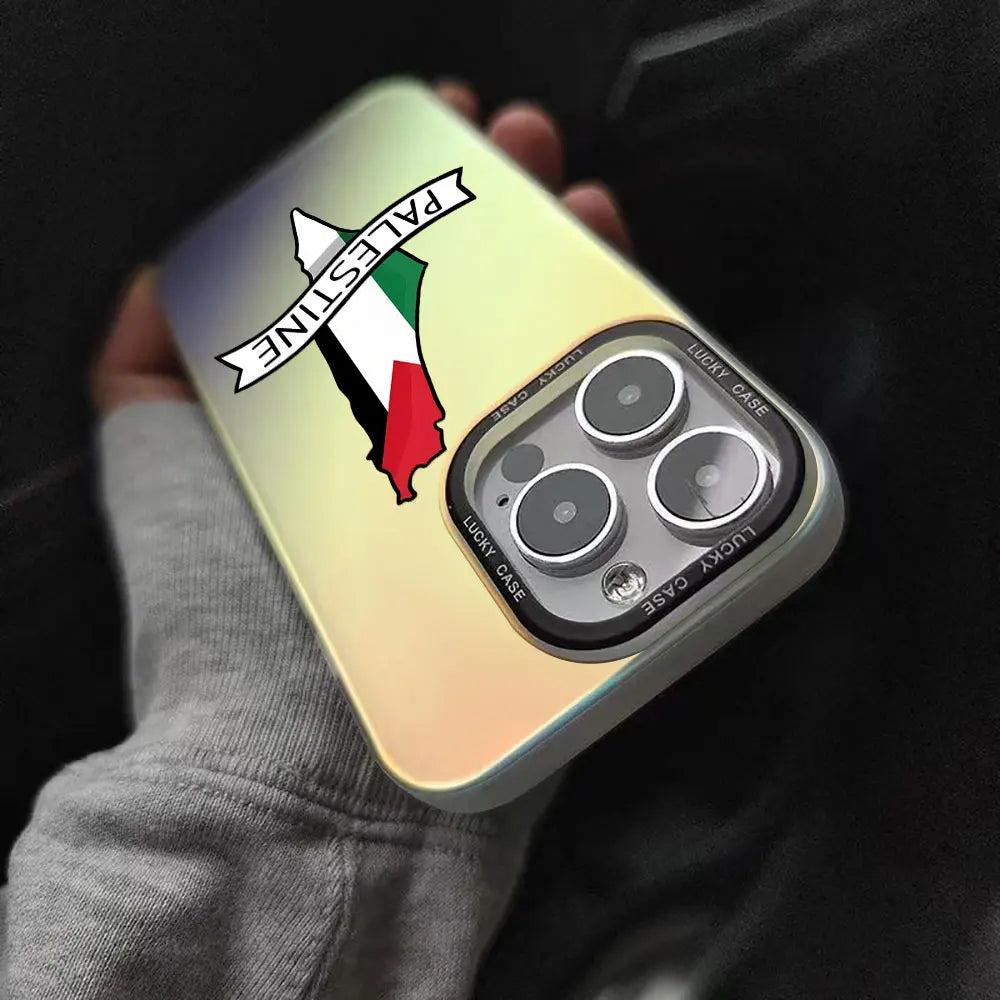 iPhone 15 14 Palestine Flag Map Case