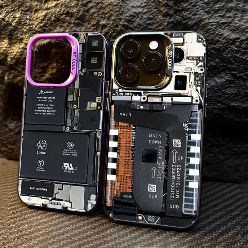 iPhone 15 14 13 12 Shockproof Circuit Board  Case