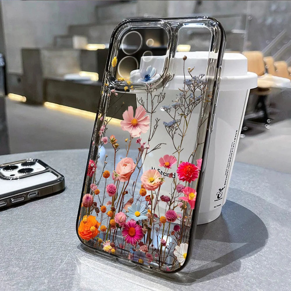 Flower Phone Case For iPhone 17 16 15