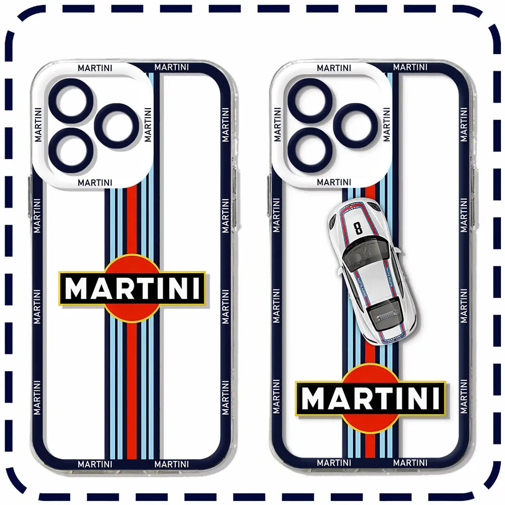 iPhone 15 14 Martini Racing Stripe Case