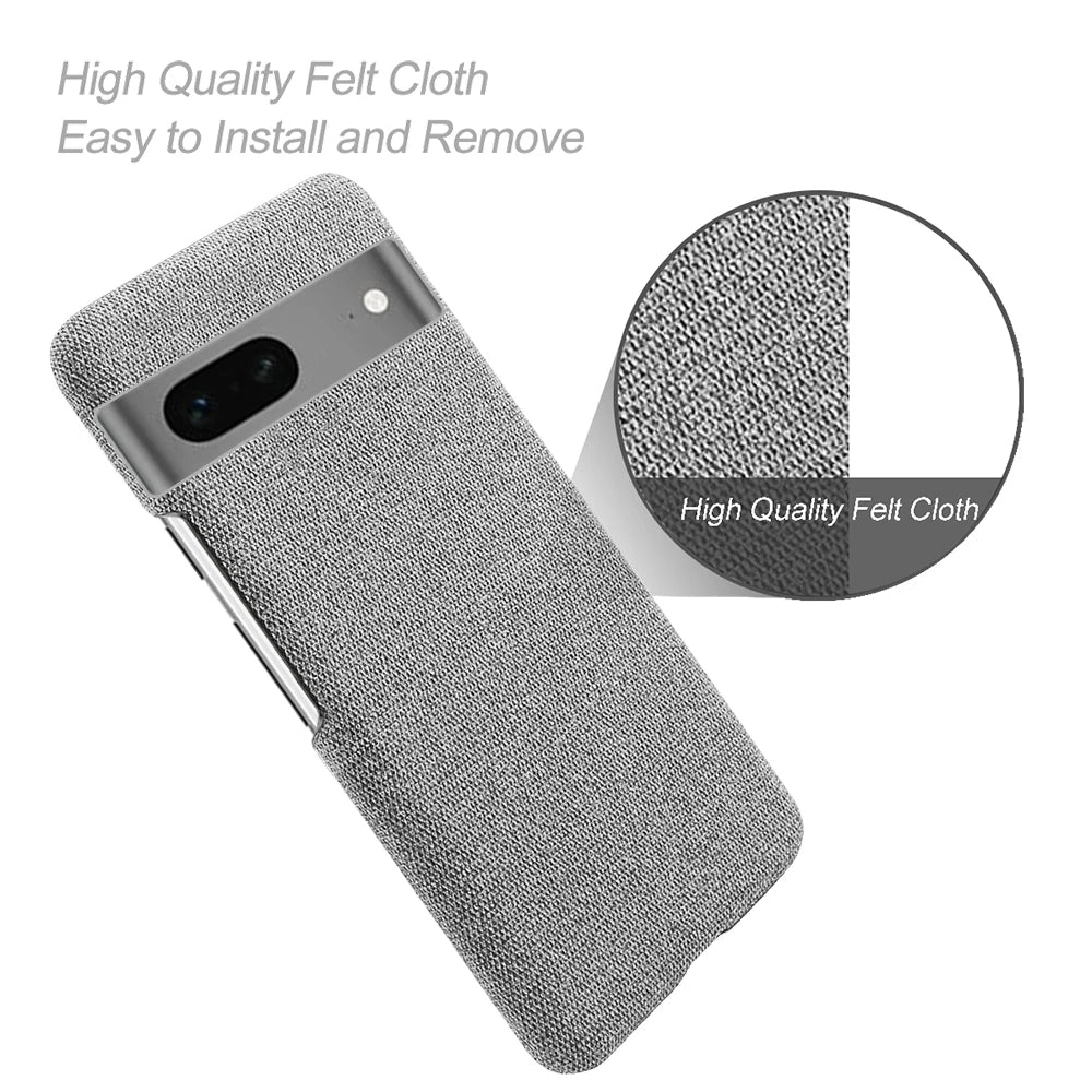 Funda antideslizante de tela de lujo Google Pixel 7a 7 Pro 6 6pro