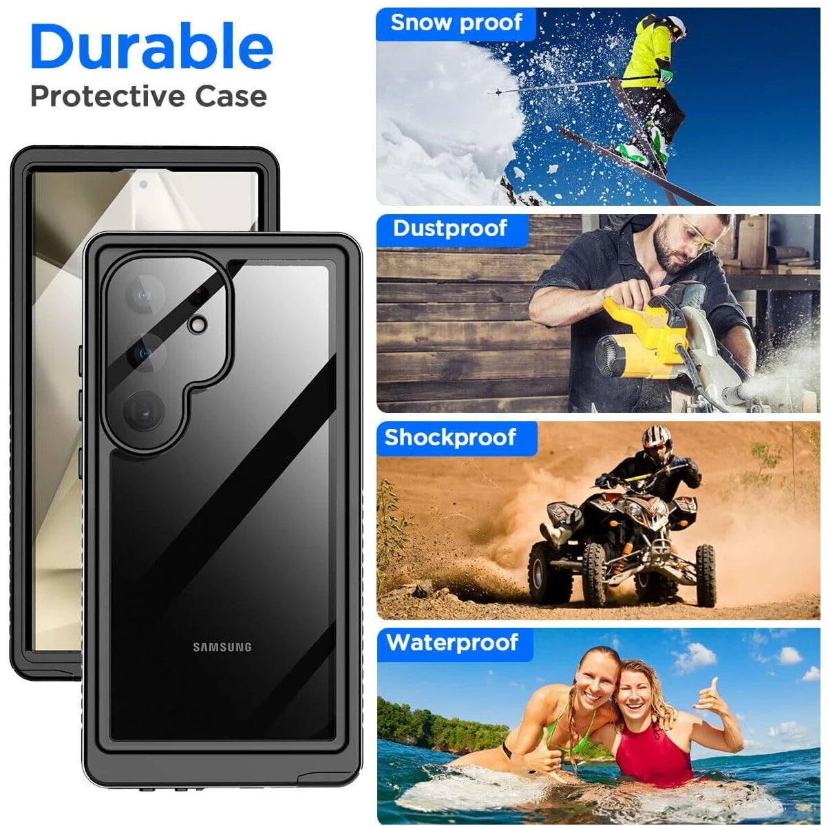 Samsung Galaxy  A14 A34 A54 IP68 Waterproof Case