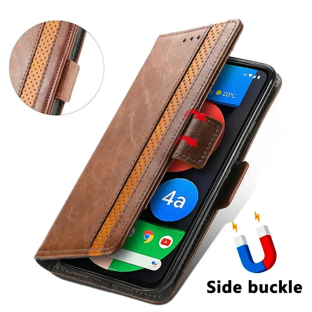 Google Pixel 9 8 7 6 Anti-theft Leather Wallet Case