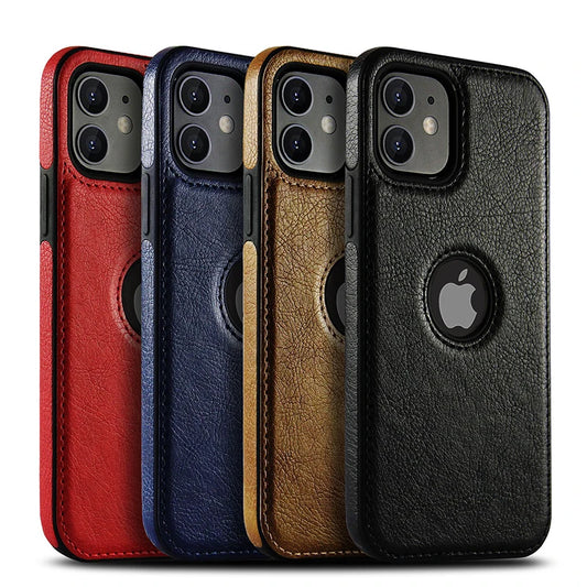 iPhone 11 12 13 14 15 PU Leather Case