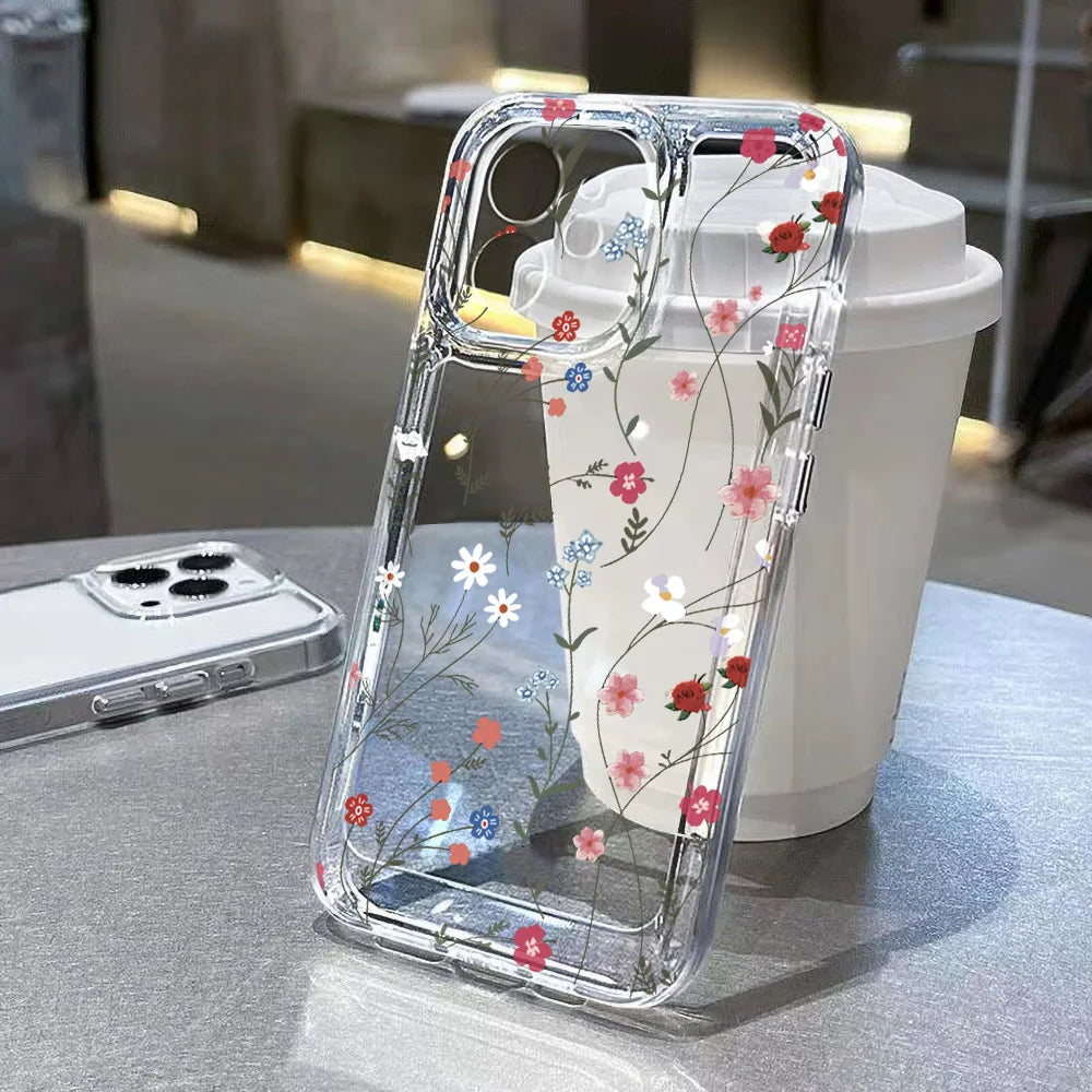 Flower Phone Case For iPhone 17 16 15