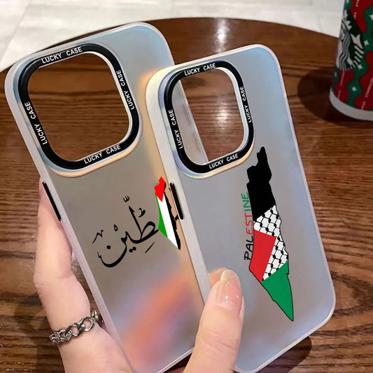 iPhone 15 14 Palestine Flag Map Case