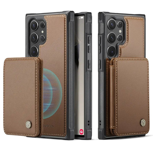 Samsung Galaxy S24 S23 S22 S21 Detachable Magnetic Wallet Phone Case