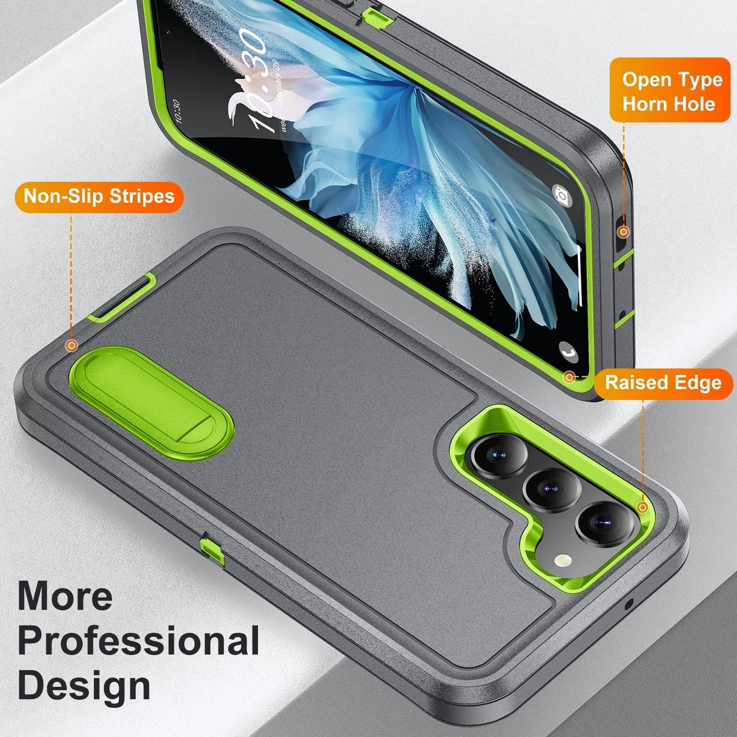 Samsung Galaxy S24 S23 S22 Kickstand Fall Protection Case