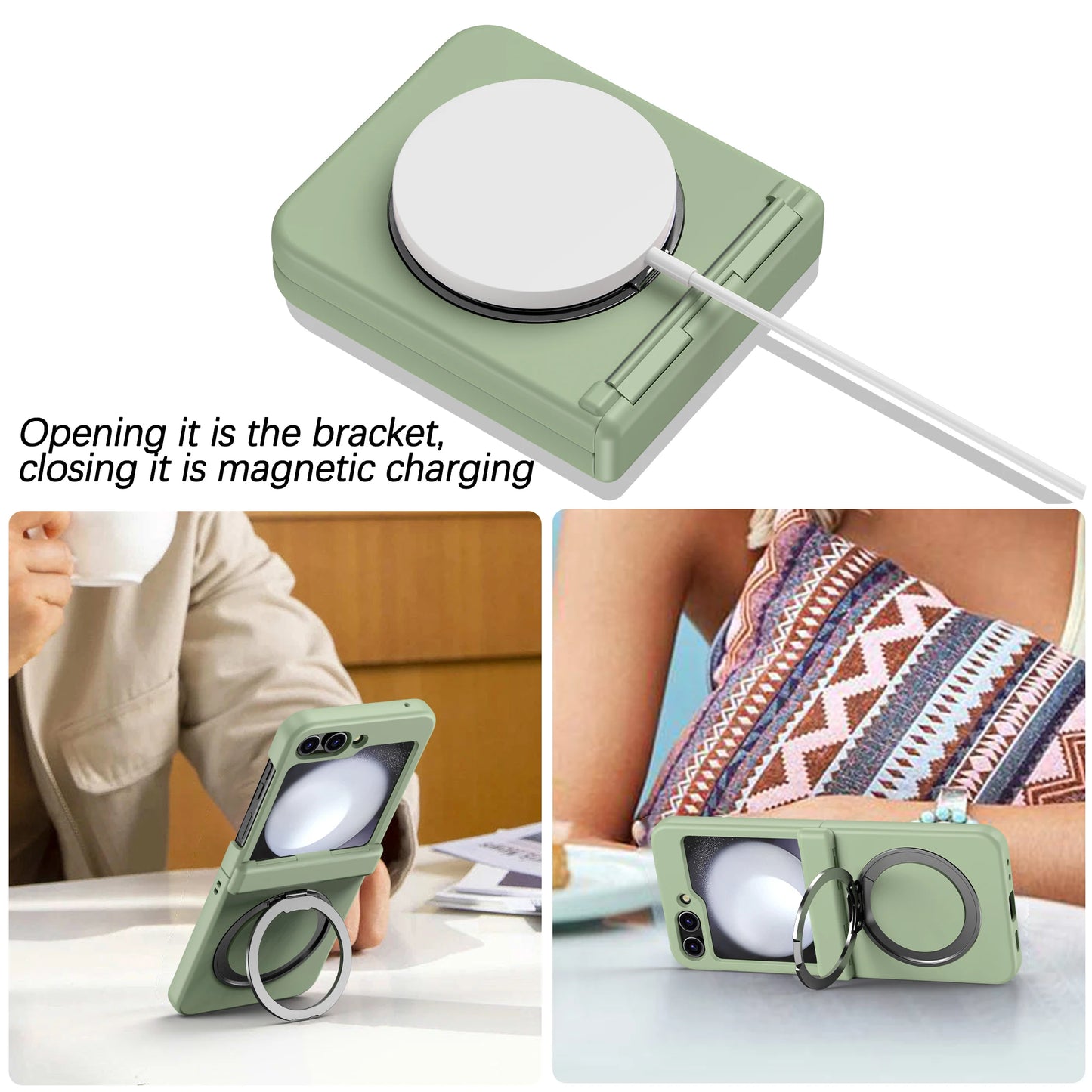 Samsung Galaxy Z Flip 5 6 Rotating Holder Phone Case