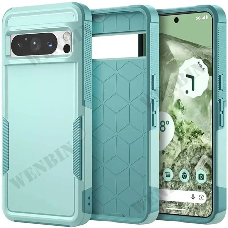 Google Pixel 8 7 6 Heavy Duty  Slim Anti-Drop Case