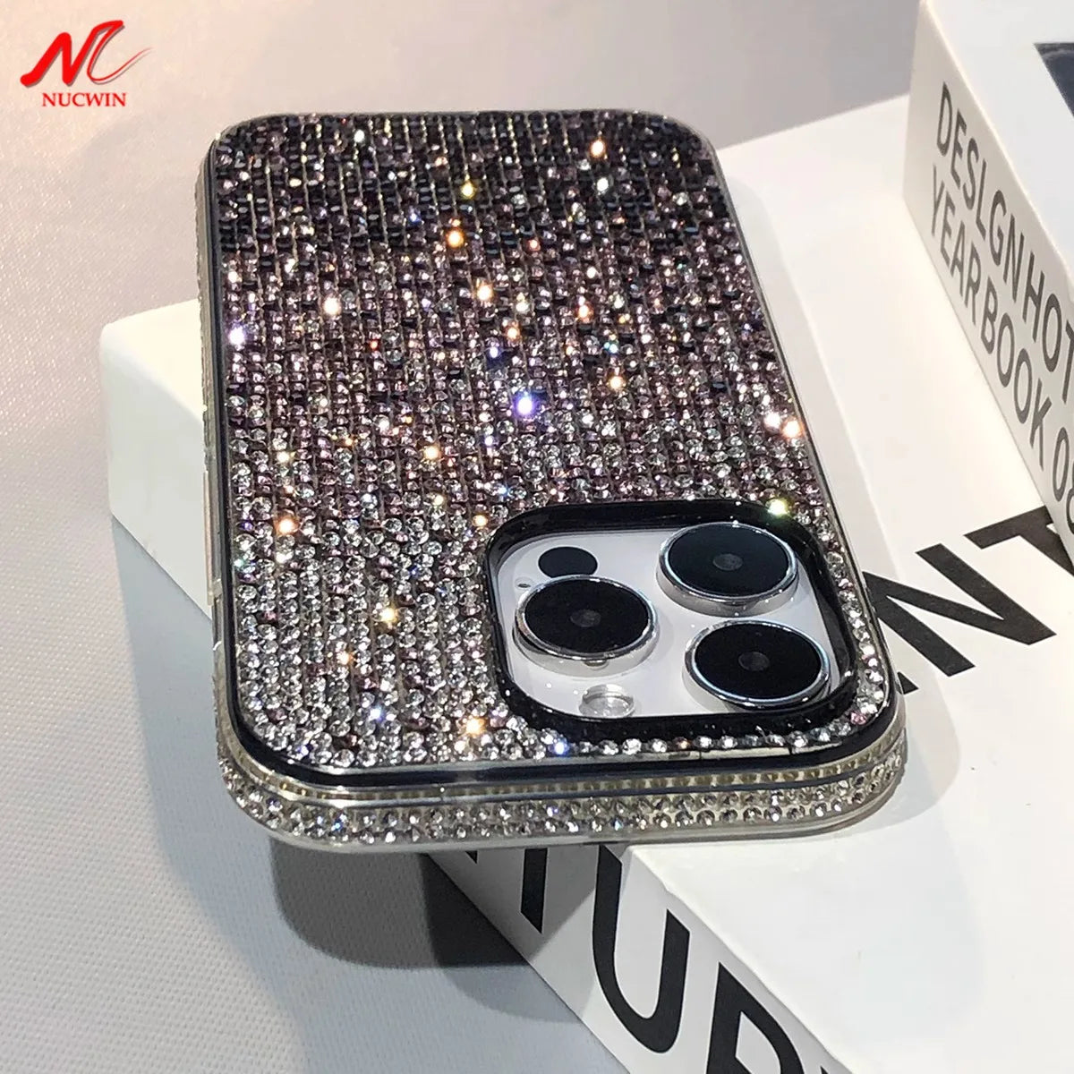 iPhone 15 14 13 12 11 Shiny Diamond Bumper Frame Case