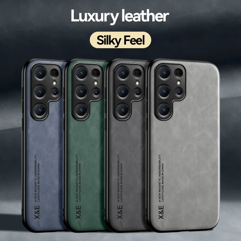 Samsung Galaxy S24  S23 S22 S21 S20 Luxury Magnetic Leather Case