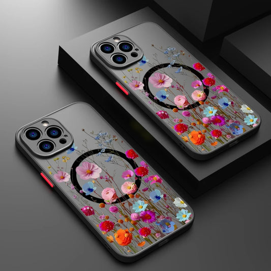 Flower Phone Case For iPhone 16 15 14 Pro Max