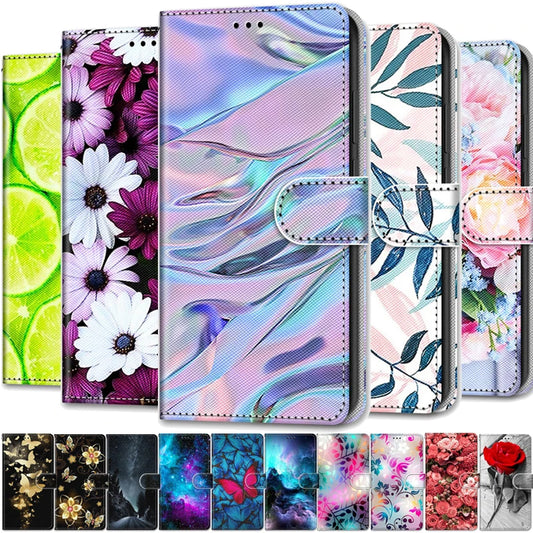 Samsung Galaxy A14 A24 A25 A34 A54 PU Leather Magnetic Case