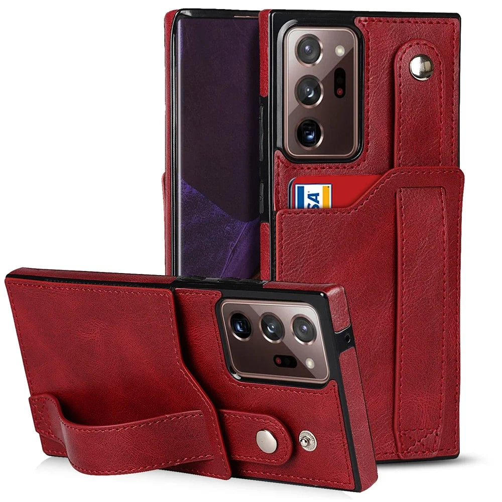 Samsung Galaxy S24 S23 S22 S21 Plus Leather Case Wallet Card Slot