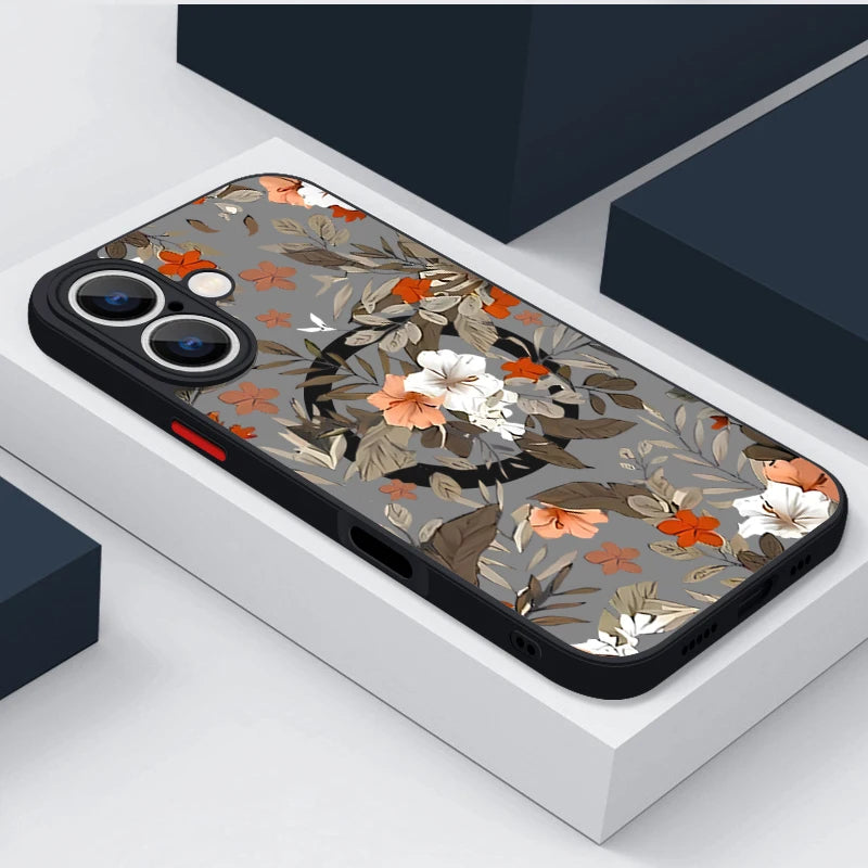 Flower Phone Case For iPhone 16 15 14 Pro Max