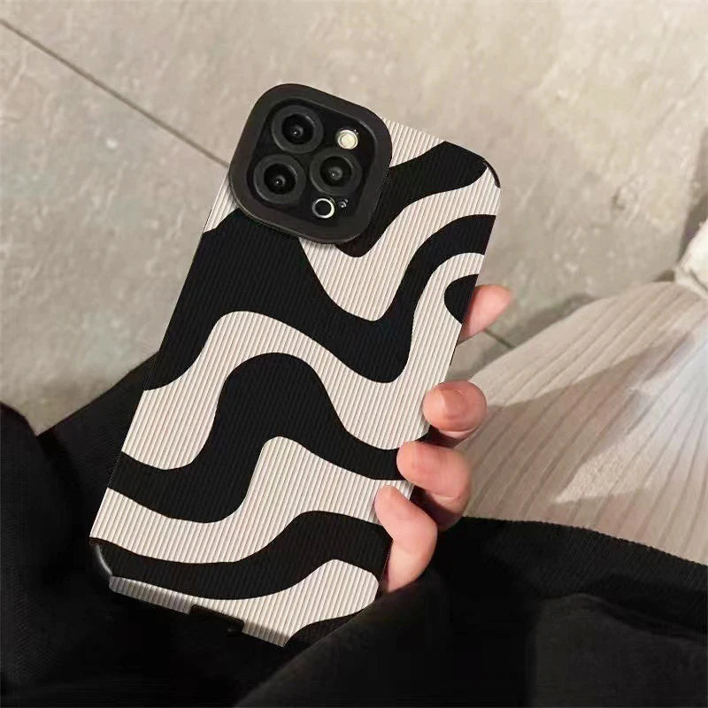 iPhone 13 12 Snake Zebra Art Case