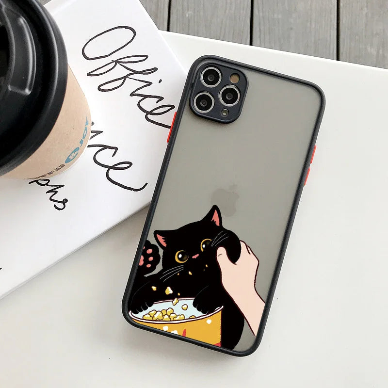 iPhone 15 14 13 Various Style Cat Silicone Case