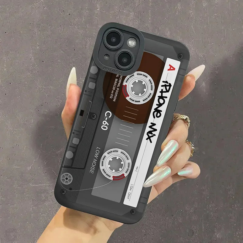 iPhone 14 13 12 11 Retro Tape Case