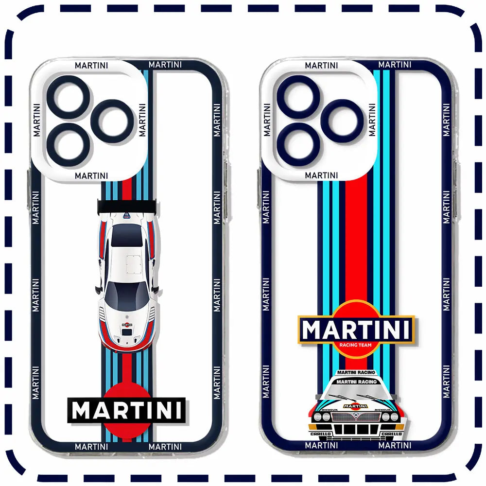 iPhone 15 14 Martini Racing Stripe Case