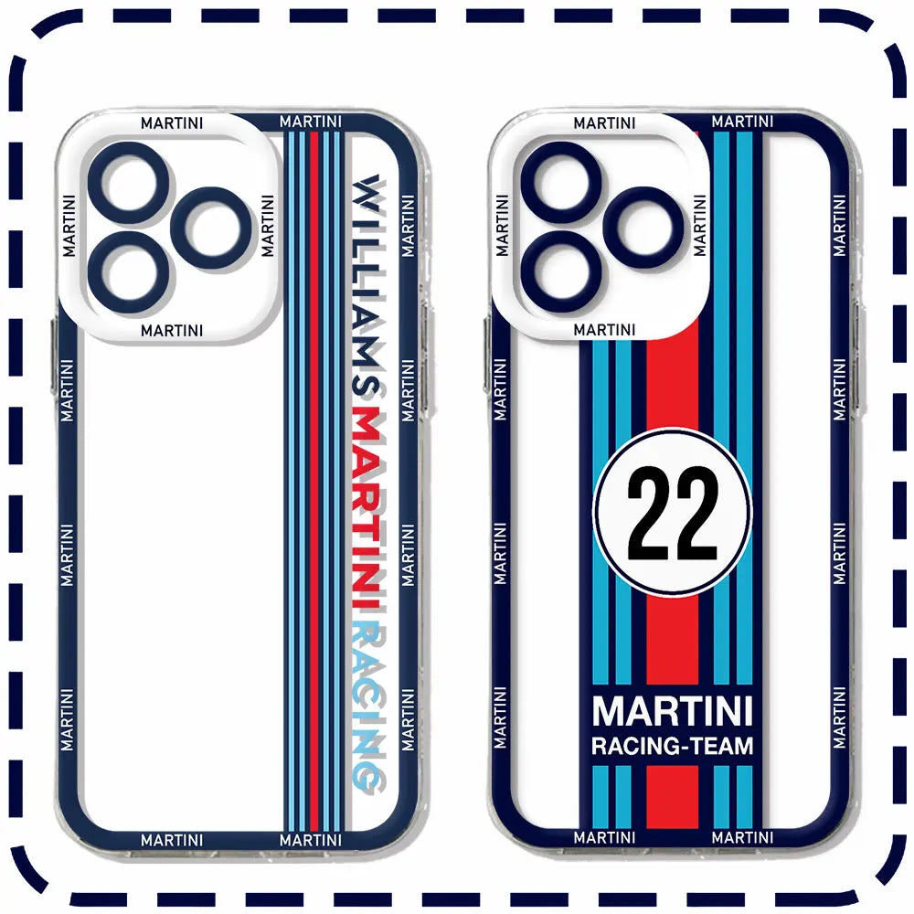 iPhone 15 14 Martini Racing Stripe Case