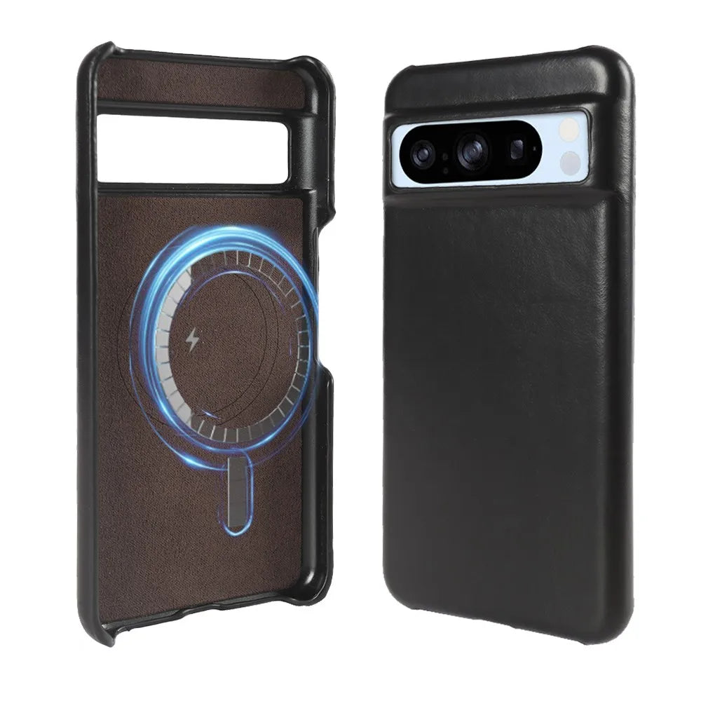 Google Pixel 9 8 6 7 Pro Genuine Leather Case