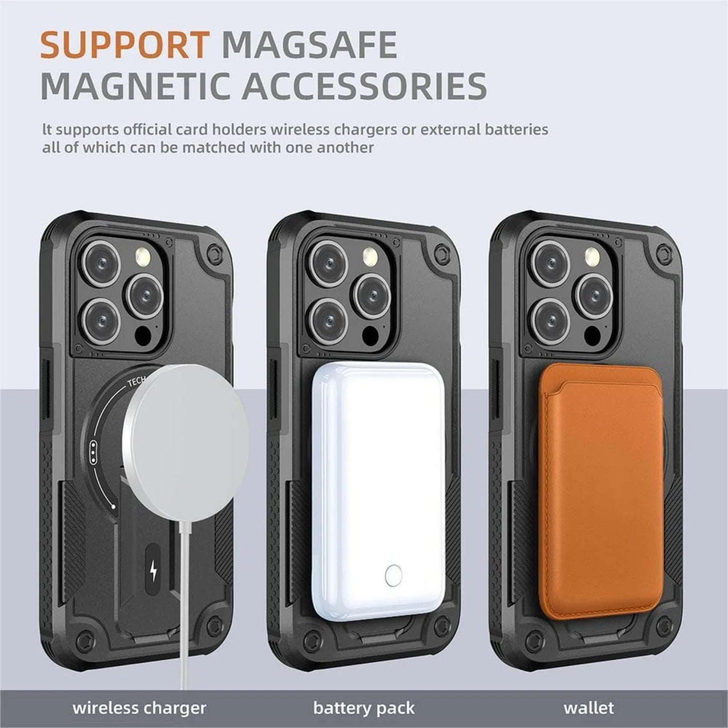 iPhone 15 14 13 12 Hybrid Shockproof Case