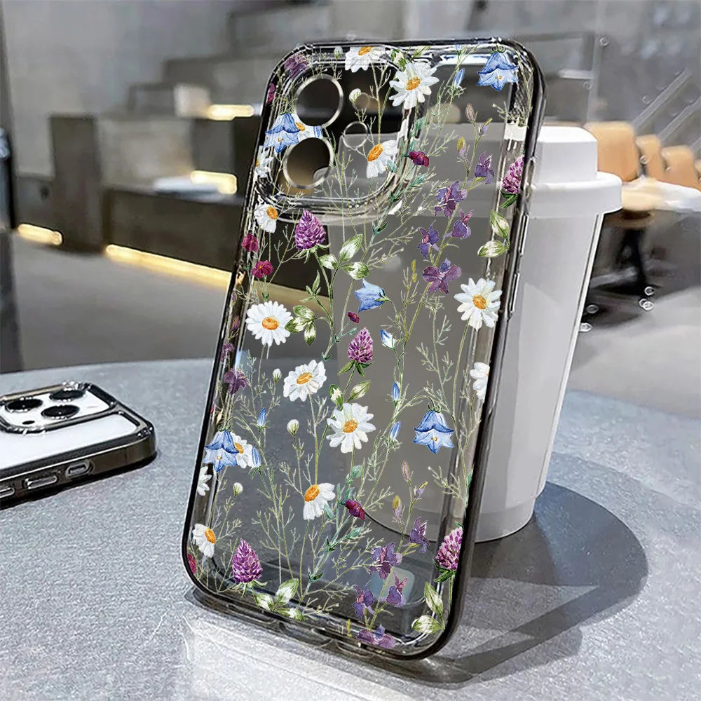 Flower Phone Case For iPhone 17 16 15
