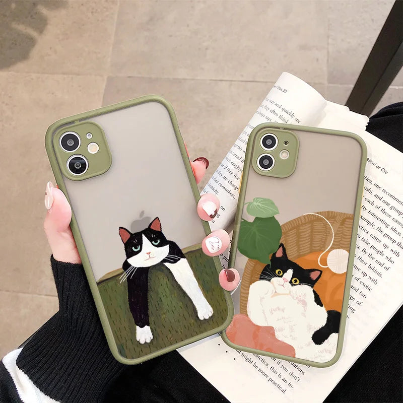 iPhone 15 14 13 Various Style Cat Case