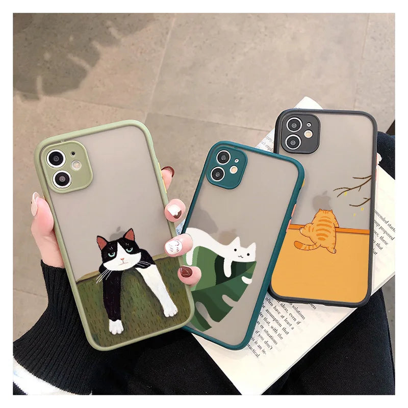 iPhone 15 14 13 Various Style Cat Case