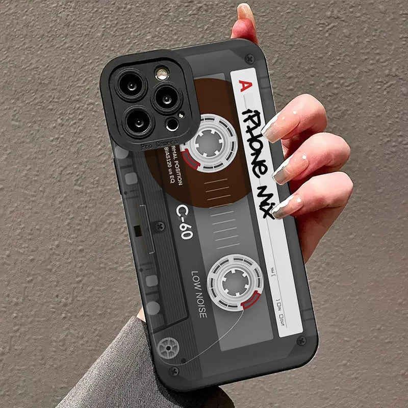 iPhone 14 13 12 11 Retro Tape Case