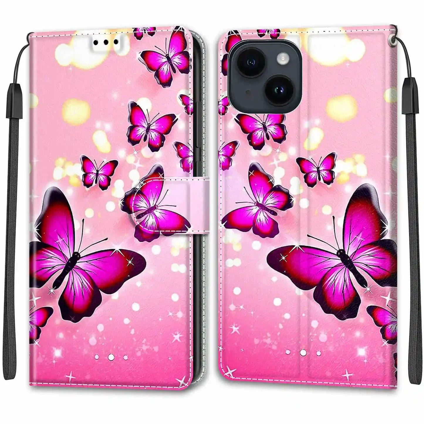 Google Pixel 6 6A 6 Pro Butterfly Wallet Case